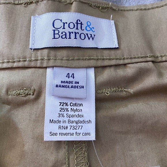 Croft & Barrow Men's The Utility Short Inseam 8” NWT Tan/Khaki Size 44 - Picture 5 of 12